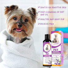 Shampoing et revitalisant pour animaux de compagnie, soins pour animaux de compagnie deux-en-un, 237 ml