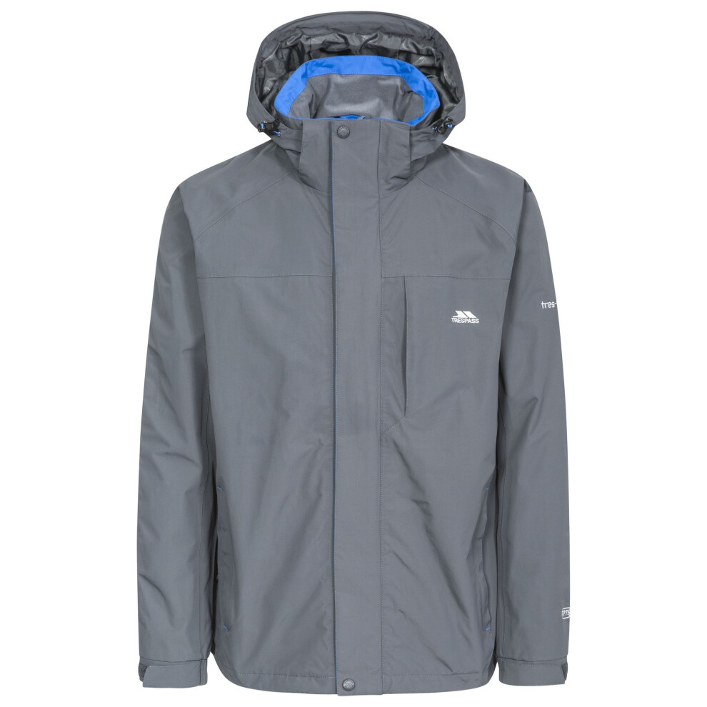 Trespass (Xxs, Carbon) Mens Edwards Ii Waterproof Jacket Multicoloured