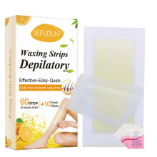 Single Piece Of Double-sided 60-sticker Yellow Boxed Hair Removal Wax Paper