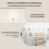 Homcom Armario Joyero Blanco 37 x 10 x 120 cm 5