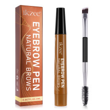 (#1 Light Brown) Lápiz de cejas de 4 puntas, lápiz de cejas resistente al agua, duradero y que no se decolora