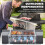 Outsunny Barbacoa de Ga Negro 129 x 55 x 117 cm 5