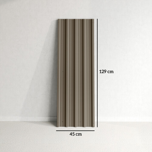 Outsunny Paneles Acero Galvanizado Marrón 129 x 45 cm 2