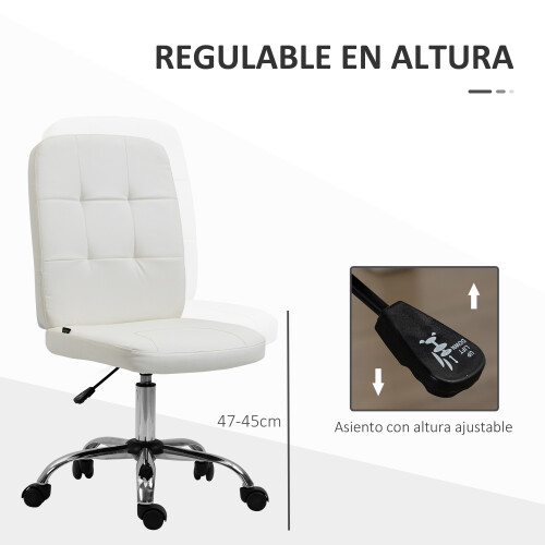 Vinsetto Silla de Oficina Blanco 45 x 59 x 100 cm 1