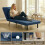 Homcom Sofá Cama Individual Azul 72 x 75 x 85 cm 6