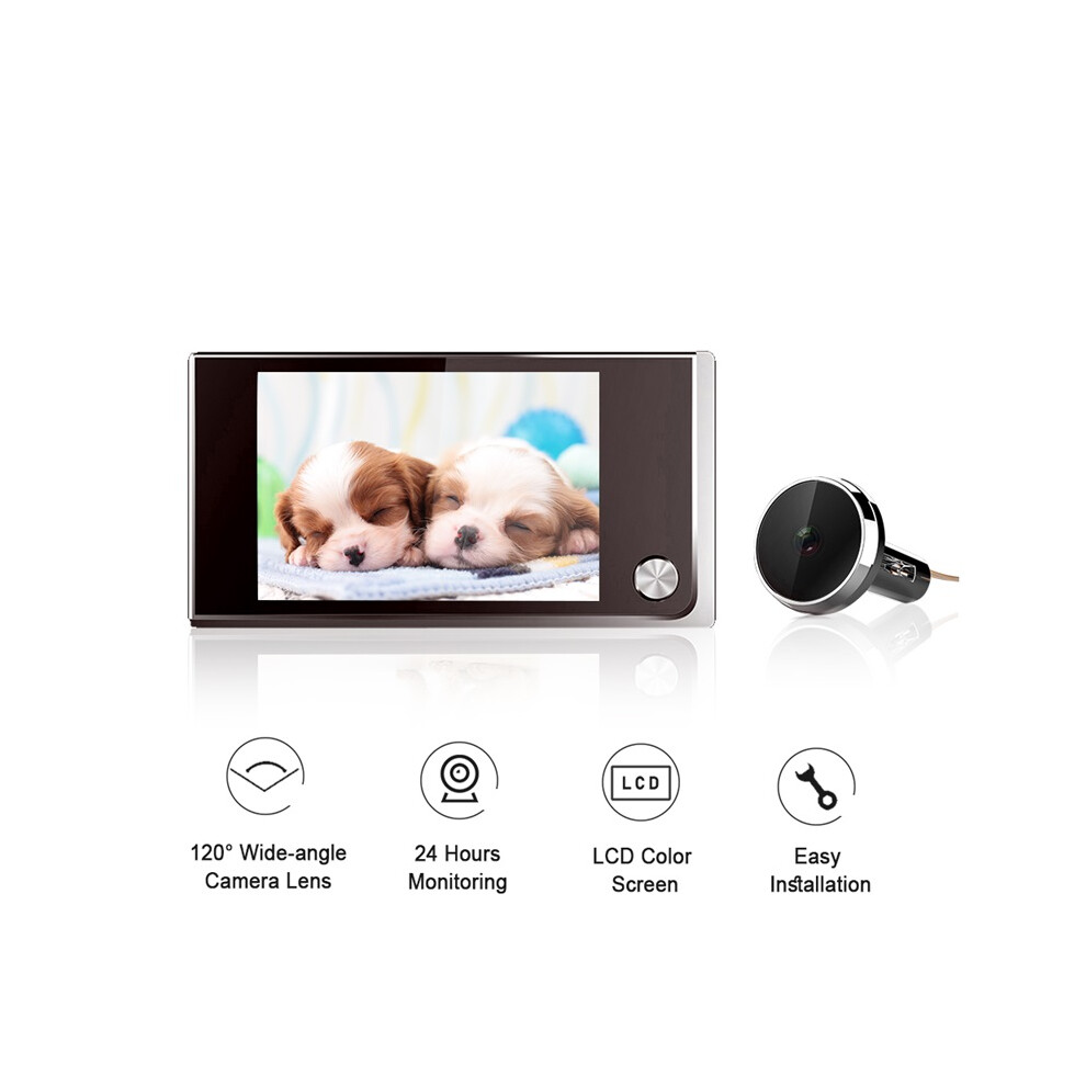 3.5 Inch Camera Peephole Doorbell 120 Lcd 2 Million Hd Pixels Wireless Doorbell Outdoor Monitor 4017648540504