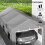 Outsunny Carpa para Garaje Gris 600 x 295 x 278 cm 3
