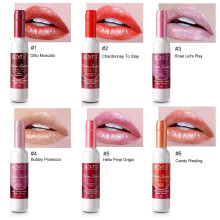 (Second generation white bottle) Rode wijnfles lipgloss 6 kleuren mat mat fluweel niet gemakkelijk te vervagen lippenstift 6 kleurenset