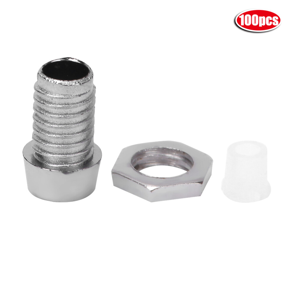 100 Chromeplate LED Holders 3mm Mount