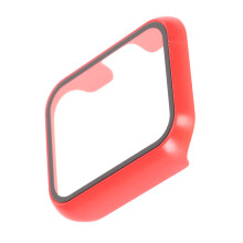 Realme Watch 2 rote PC-Hülle + Display aus gehärtetem Glas