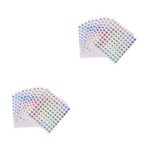 40Feuilles Stickers Ronds Multi Usage Imperméables Bébé 1