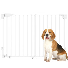 Traphekje, deurhekje 74,5-111,5 cm, deurhekje met automatische sluiting, aan beide zijden met één hand te openen.