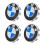 4PCS 56MM BMW Alloy Wheel Centre Caps 1