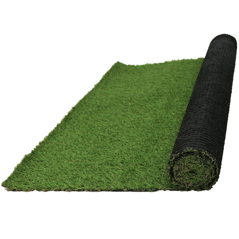 Oypla 17Mm Artificial Grass Mat 4M X 1M Greengrocers Fake Turf Astro Lawn