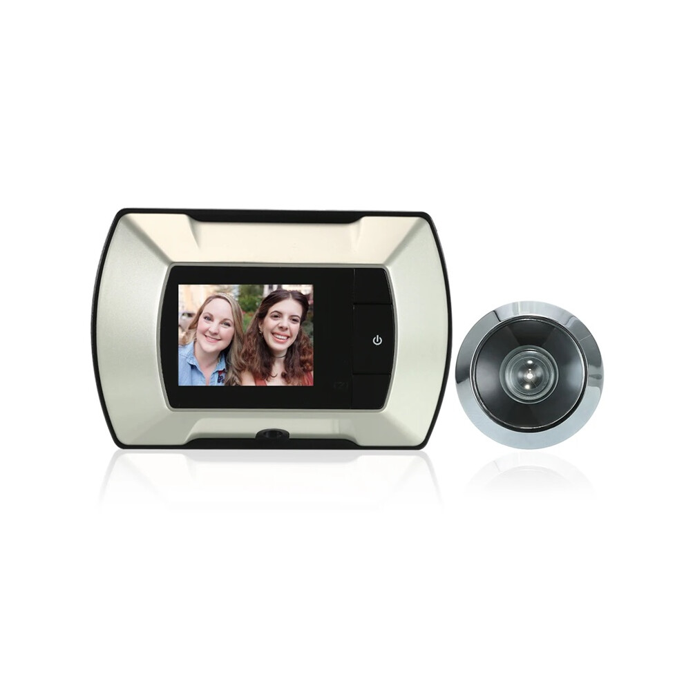 (Silver) 2.4" Tft Lcd Visual Monitor Door Peephole Wireless Viewer Camera Digital Electric Peephole Doorbell Monitor 4017648540573
