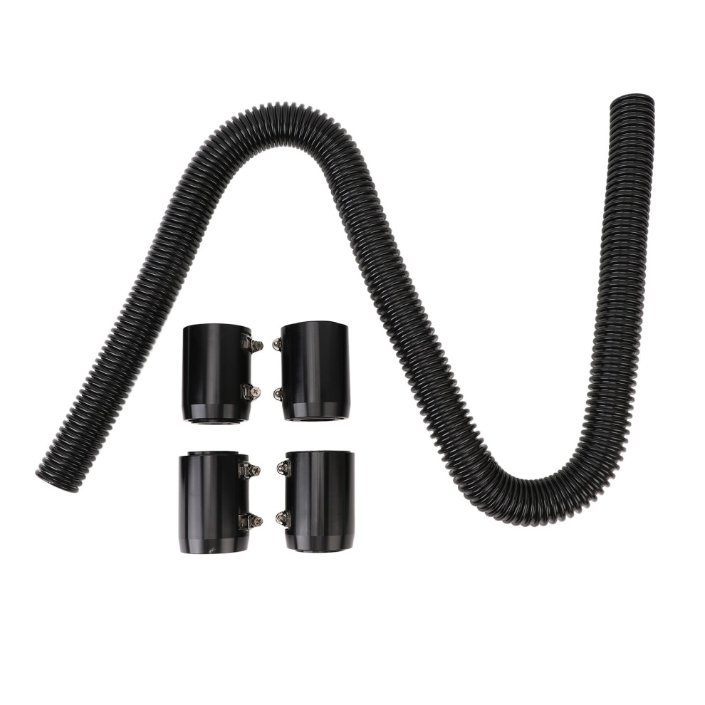 48 Inch Stainless Steel Radiator Hose Kit Black 7444352021741