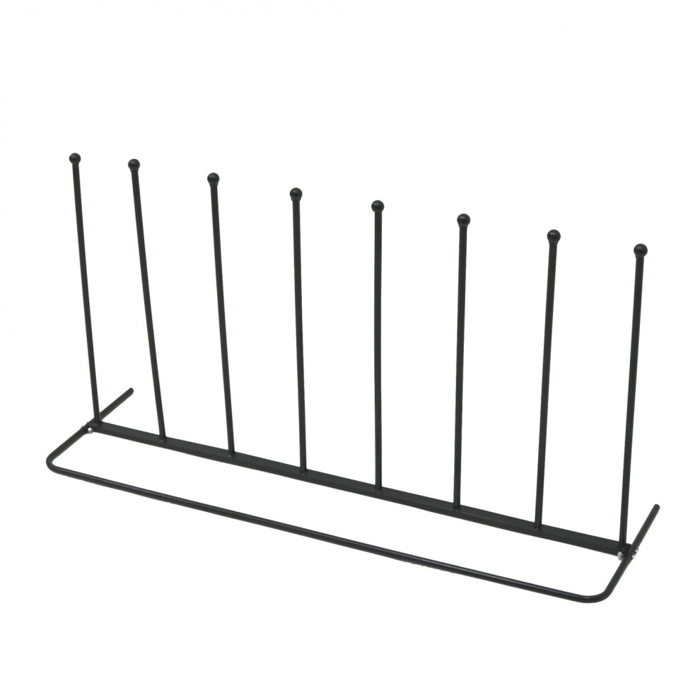 Oypla 4 Pair Wellington Welly Walking Boot Rack Stand Storage Holder Black