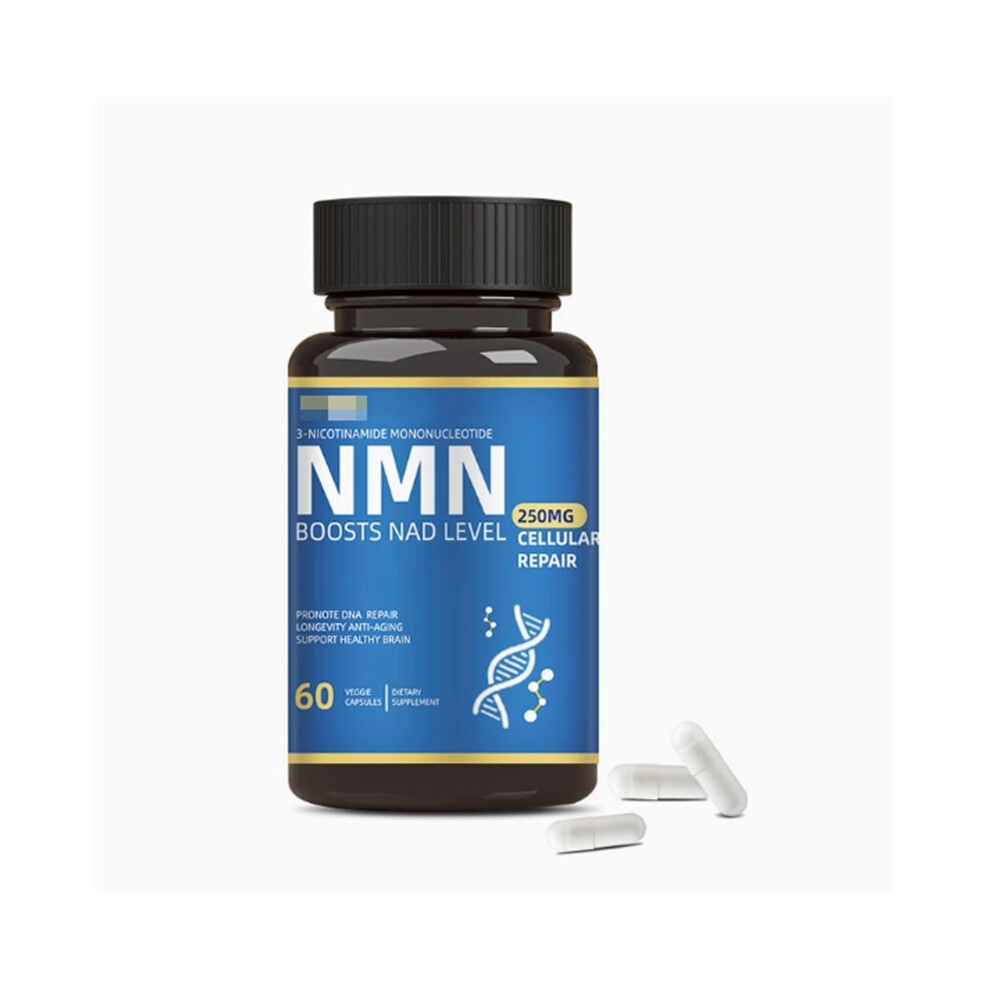 (60 Count (Pack of 2)) NMN 250mg Veggie Capsules, NAD Booster Supplement for Cellular Repair, Healthy Ageing, Brain & Cardiovascular Support