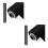 2Rouleaux Vinyle Permanent Noir Pour Déco Résistant 6