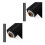 2Rouleaux Vinyle Permanent Noir Pour Déco Résistant 7