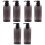 6Pcs Black Plastic Pump Lotion Containers Refillable Shampoo Bottles 2