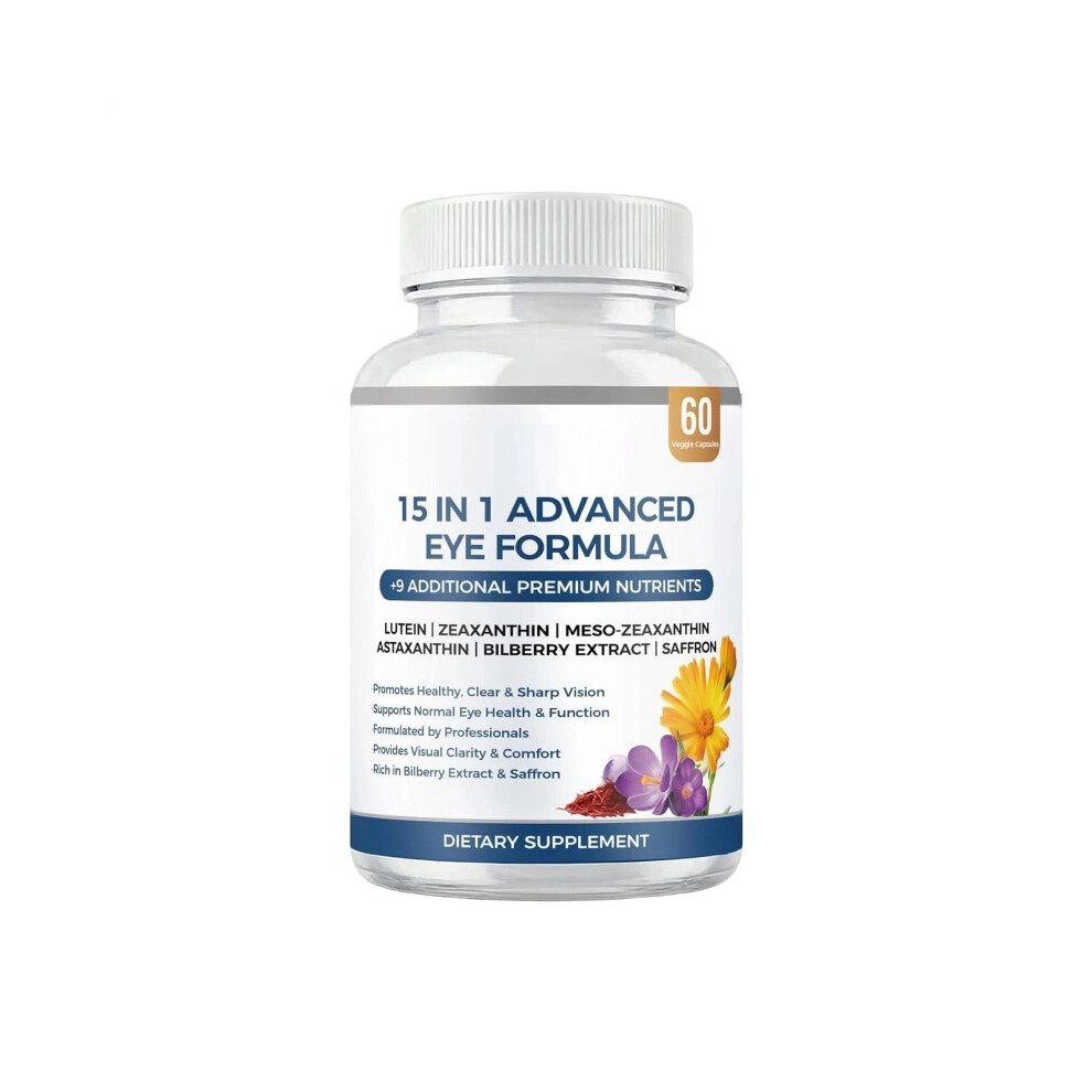 15 In 1 Advanced Eye Formula, Eye Vitamin & Mineral Supplement 60pcs