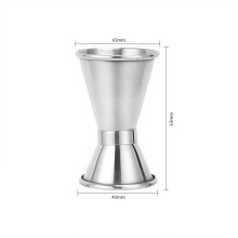 (30mL)Stainless Steel Measuring Cup Ounce Cup Bar Bartender Graduated Measuring Cup Cocktail Mixing Tool