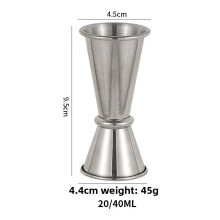 (40mL)Stainless Steel Measuring Cup Ounce Cup Bar Bartender Graduated Measuring Cup Cocktail Mixing Tool