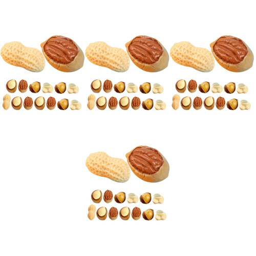 60Pièces Mini Noix Résine Décor Assorti Pour Maison De 1