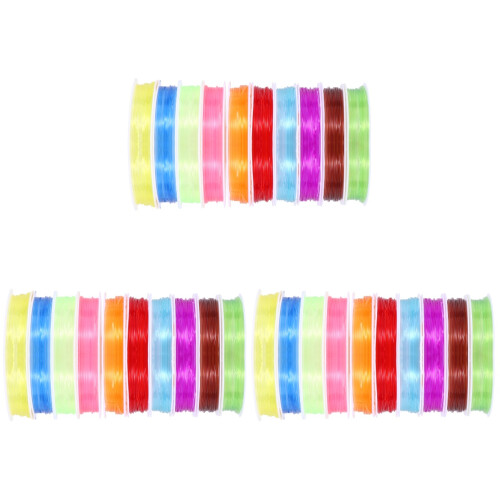 30Rouleaux Fil Élastique Pour Perles Durable Sécurisé 1