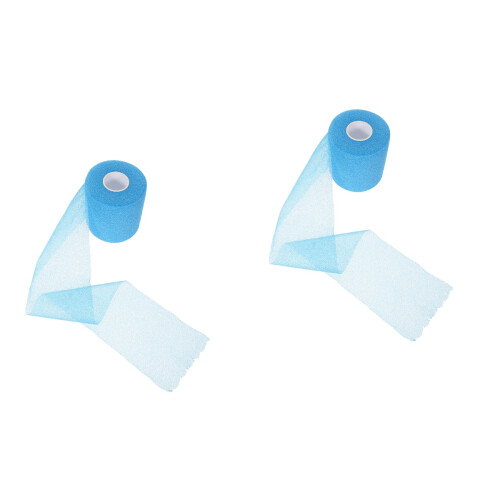 2Rouleaux Bande Athlétique Bleue Portable Coupe Facile 2