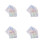 80Feuilles Autocollants Numéros Ronds Multi-Reflets Pour Baby 2