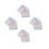 80Feuilles Autocollants Numéros Ronds Multi-Reflets Pour Baby 3