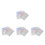 80Feuilles Autocollants Numéros Ronds Multi-Reflets Pour Baby 4