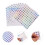 80Feuilles Autocollants Numéros Ronds Multi-Reflets Pour Baby 8
