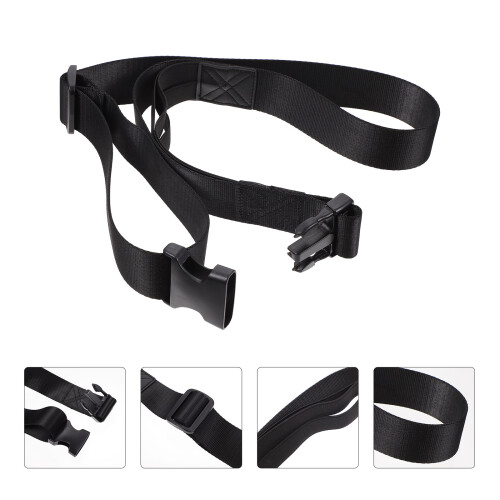 1Ceinture Caméra Noire Ajustable Avec Fixation Rapide Pour Voyage 1