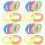 20Rouleaux De Marque-Pages Autocollants Pet Multicolores Pour 4