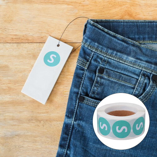 4Rouleaux Stickers Taille Ronds Vêtements Vert Qualité 2