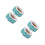 4Rouleaux Stickers Taille Ronds Vêtements Vert Qualité 7