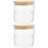 2Ensembles Boîtes En Verre Couvercles Pour Café Snacks 4