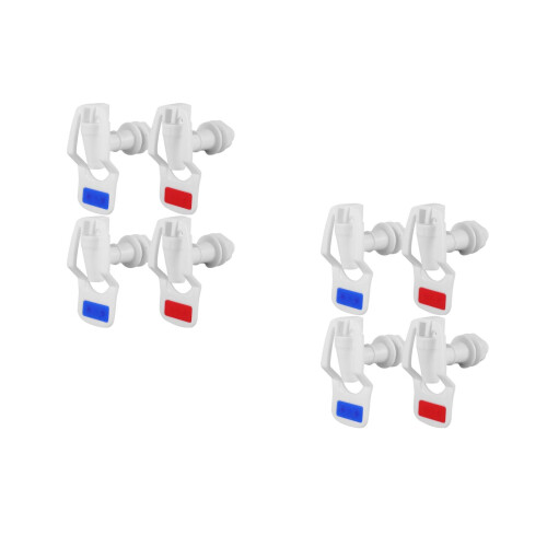 8Pièces Robinet Pour Distributeur Rotation 360 Matériau PP 2