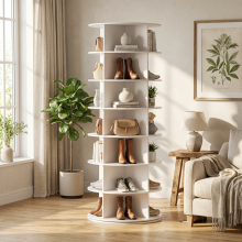 360° Rotating Shoe Rack Tower Lightweight Material for Bag & Accessories Organiser