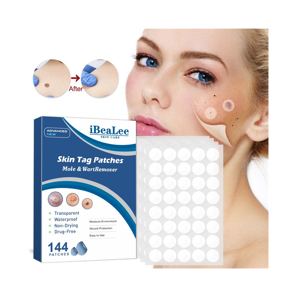 Stoyotu Skin Tag Patches For Mole & Wart Remover, Gentle And Effective Wart Removal Patches, Transparent Waterproof Skin Care Stickers For All Skin Types