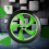 16 Inch Silent Ab Roller Green 8