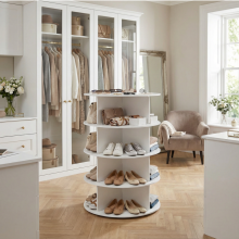 360° Rotating Shoe Rack Tower Lightweight Material for Bag & Accessories Organiser
