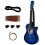 38-inch full-size blue classical acoustic guitar 6