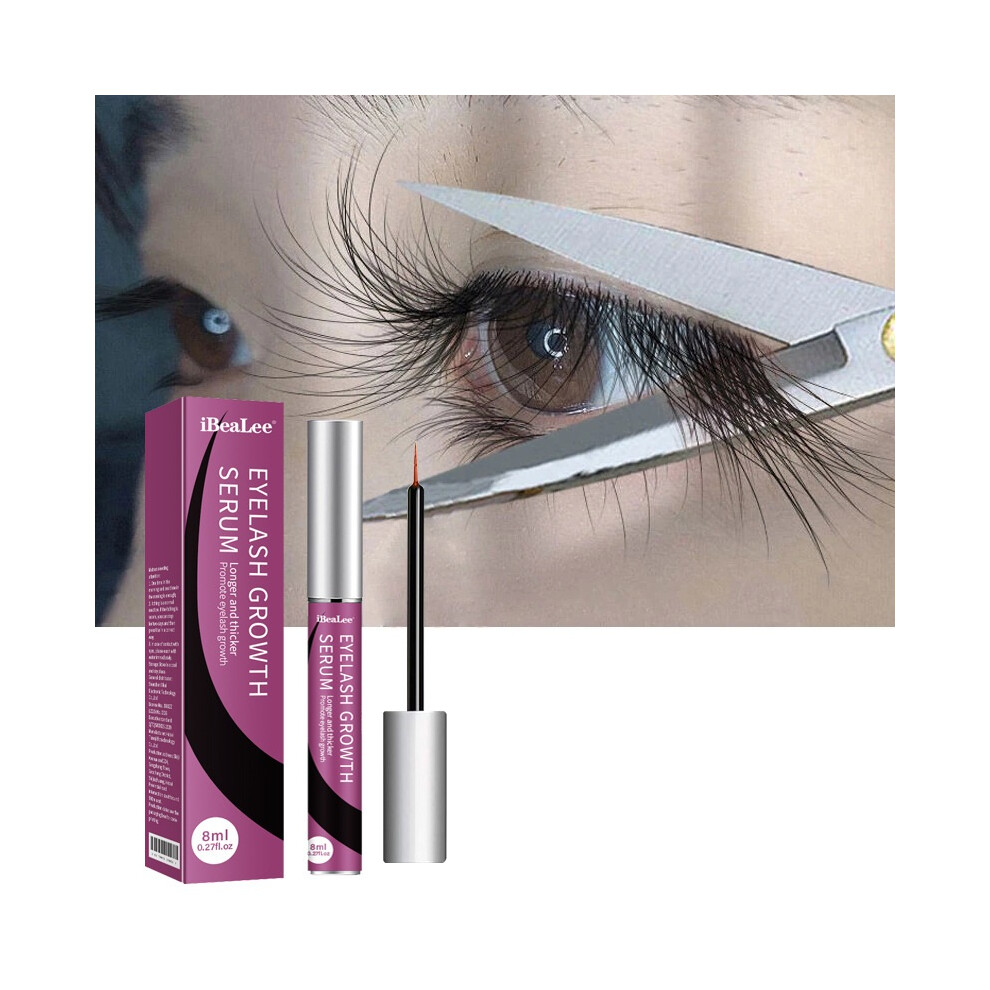 Stoyotu Eyelash Growth Serum Natural Growth Serum Eyebrow Enhancer Eyelash Serum Nourishing Lash Longer 8Ml