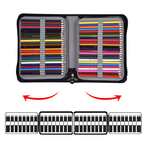 Durable Fabric PU Pencil Organiser with Handle 2