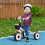 Kids Trike, Tricycle, with Adjustable Seat- Pink 2