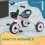 Kids Trike, Tricycle, with Adjustable Seat- Pink 4